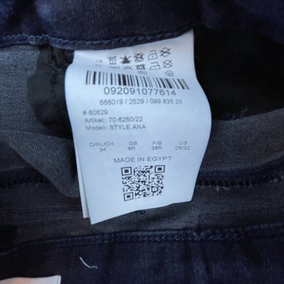 Brax Feel Good Jeans Womens 26/32 Blue Ana Sensation Push Up Slim Straight - Picture 8 of 8